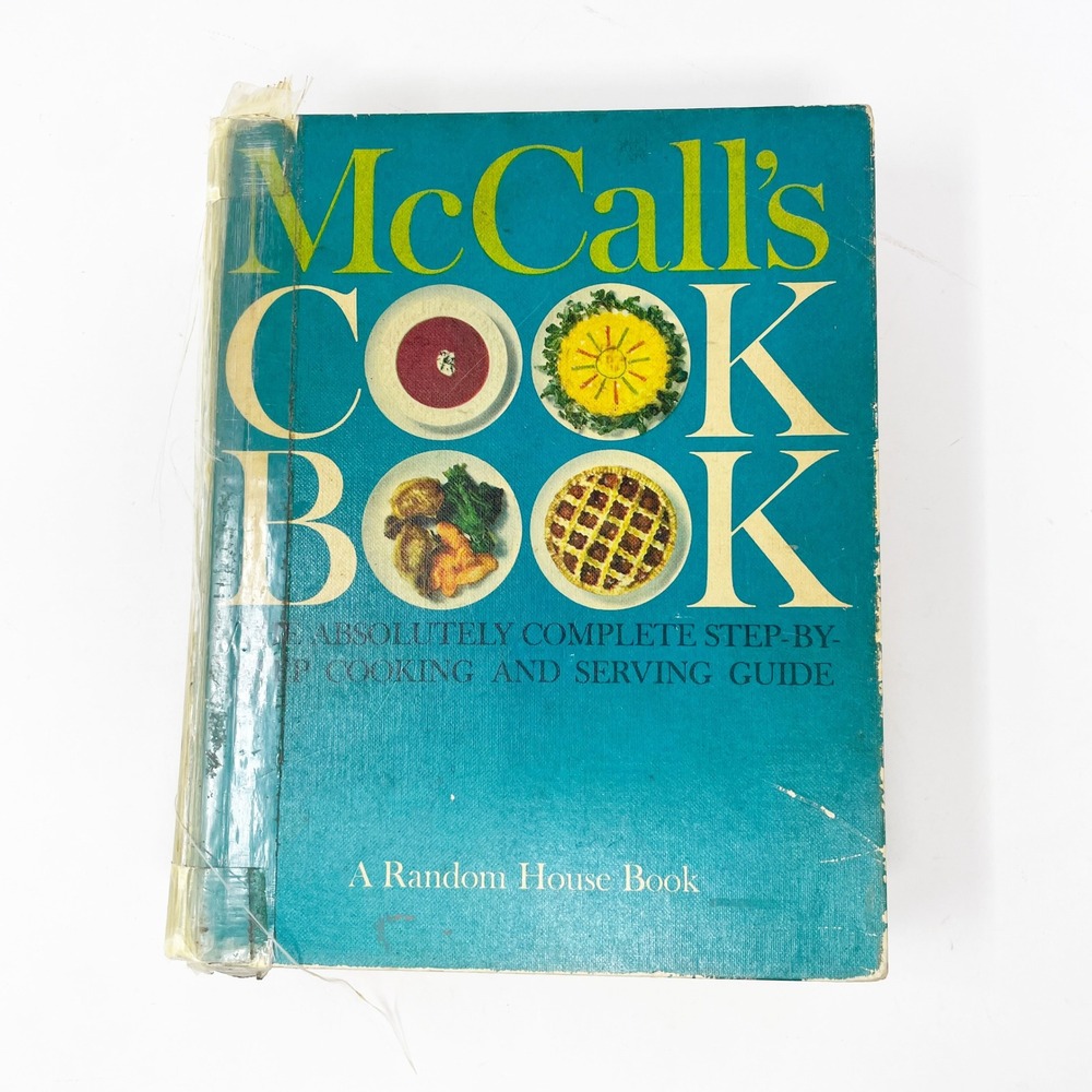 McCall's Cook Book 1963 First Printing Hardcover Teal Fair Mid-Century Modern